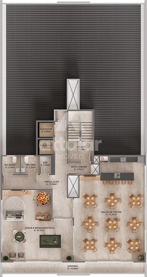 PLANTA DA �REA DE LAZER